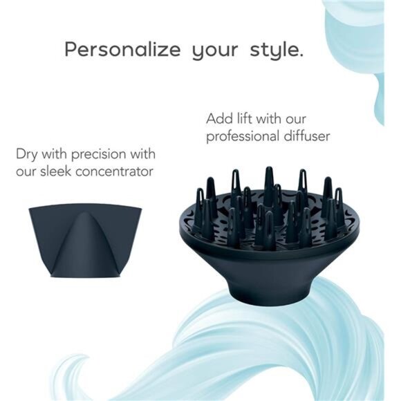 INFINITIPRO BY CONAIR SmoothWrap Hair Dryer with Diffuser | Blow Dryer for Less - Picture 5 of 7